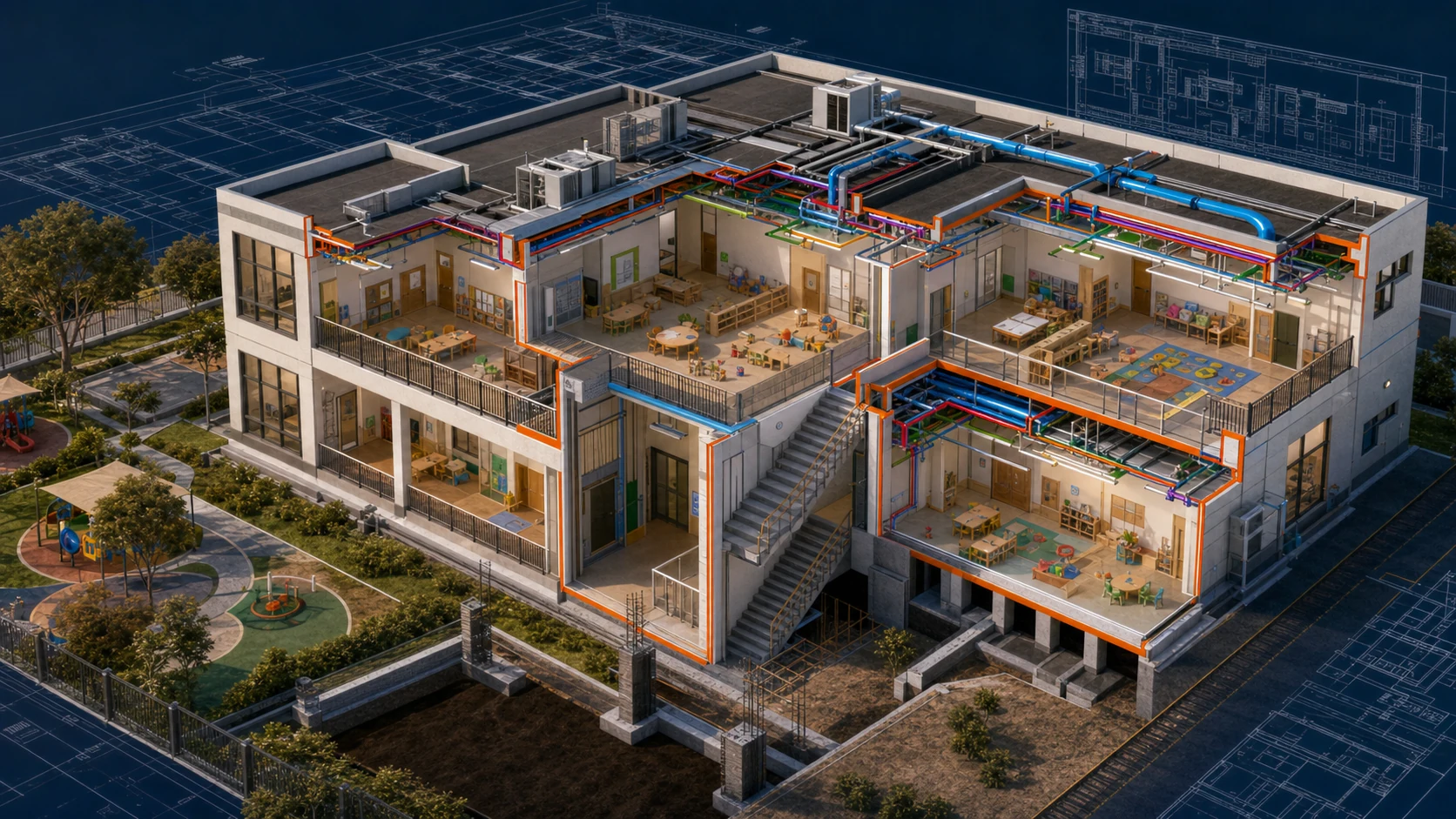 Educational Facility BIM presentation model