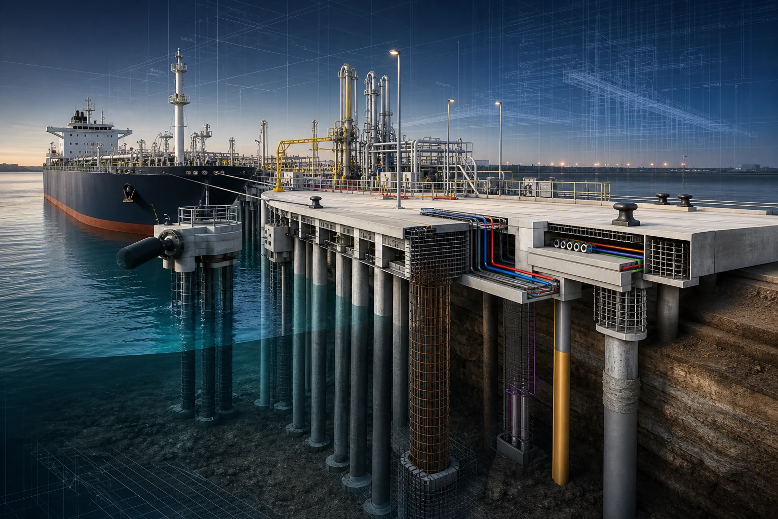 Jetty & Berthing Facility BIM presentation model