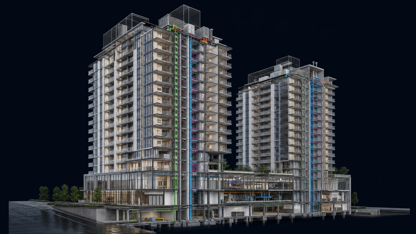 Residential Development BIM presentation model