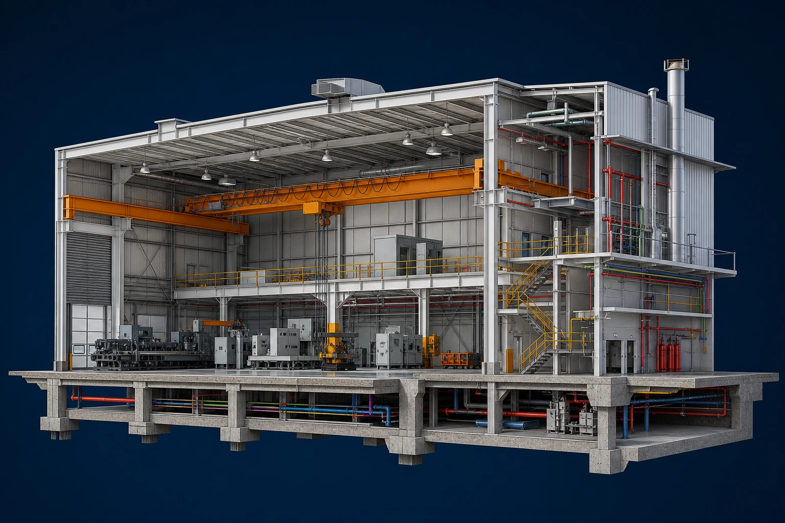 Industrial Workshop section box showing workshop structure, equipment and services
